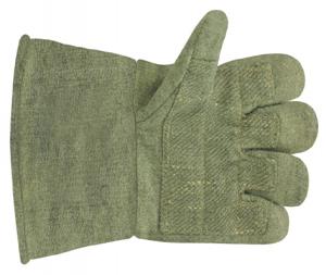 绿色斜纹布（手掌）五指手套/500℃