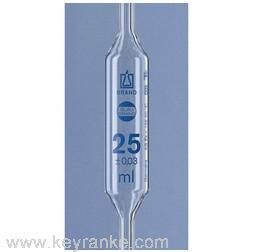 胖度移液管，BLAUBRAND®, AS级，单刻度