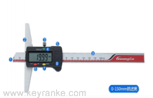 数显深度尺 121-101 0-150mm 卡爪100mm 不代为第三方检测