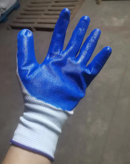 尼龙丁腈涂层作业手套